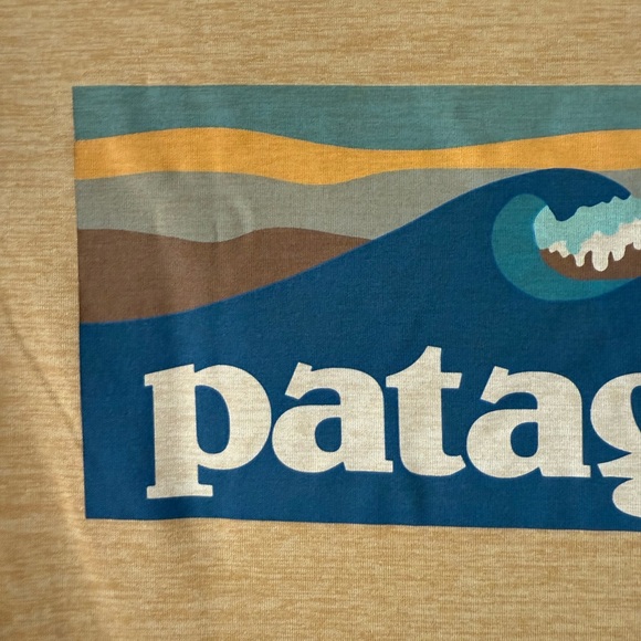 NWOT Patagonia Men's Mustard Yellow Long Sleeve Shirt - Picture 6 of 6